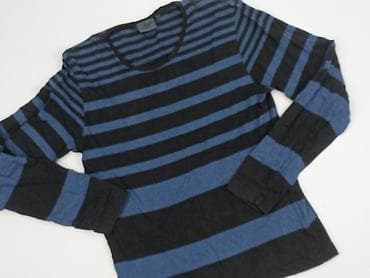 Blue, Long-sleeved top for men, size M