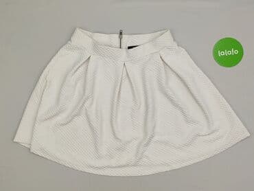 biała spódnice satynowe: Vila, Spódnica damska, rozmiar M — 2