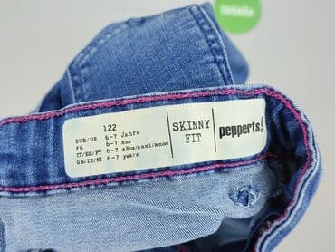 bluza z fajnymi napisami: Spodnie jeansowe, Pepperts!, 7 lat, 122, stan - Bardzo dobry — 4