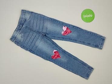 biala bluza sinsay: Spodnie jeansowe, Sinsay, 5-6 lat, 110/116, stan - Bardzo dobry — 2