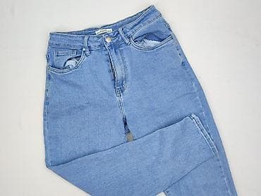 biale mom jeans: Jeansy damskie, rozmiar L — 1
