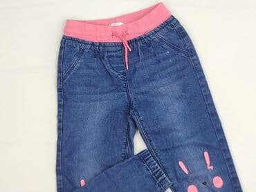 rajstopy wzorzyste: Jeans, 3-4 years, 104, condition - Very good — 1