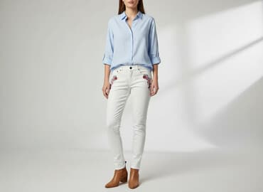 jeansy damskie haftowane: Esmara, Jeansy damskie, rozmiar S — 7