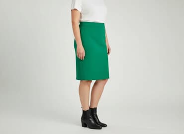 długie spódnice butelkowa zieleń: Women`s skirt, size 8XL — 1