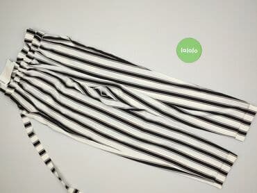 spodnie w paski pull and bear: PULL&BEAR, Material trousers for women, size S — 4