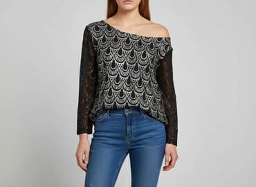 bluzki trykotowe damskie allegro: Bluzka damska, rozmiar S — 5