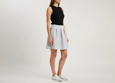 plisowane spódnice szara: Spódnica damska, rozmiar L — 6