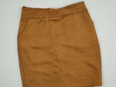 spódnice z imitacji skóry brązowa: Women`s skirt, size 3XL — 1