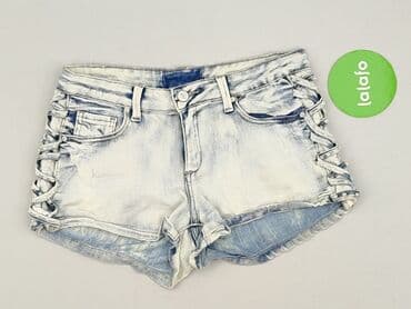 koszulka w niebieskie paski: Szorty damskie, S — 2