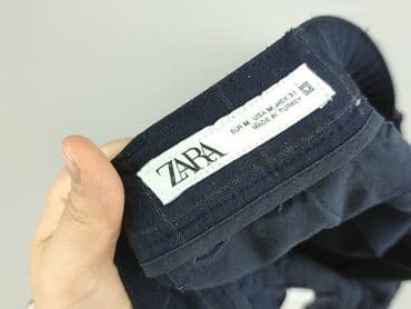 spodnie z piórami zara: Zara, Spodnie materiałowe damskie, rozmiar M — 4