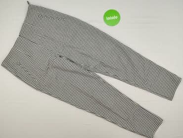 new yorker spodnie w krate: Material trousers for women, size XL — 3