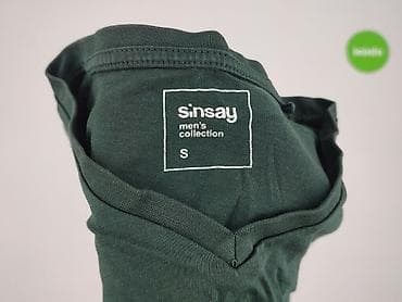 light green: Sinsay, Koszulka dla mężczyzn, rozmiar S — 4