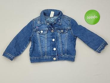 bogner spodnie: Dziecięca kurtka jeansowa, 1.5-2 lat, 86-92 cm, H&M, stan - Idealny — 2