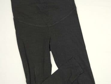 woskowane legginsy z wysokim stanem: H&M, Spodnie materiałowe damskie, rozmiar L — 1