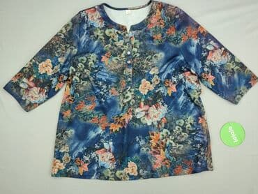 eleganckie bluzki w kwiaty: Bluzka damska, rozmiar 2XL — 2