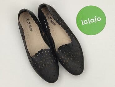 espadryle na koturnie klapki: Balerinki damskie, 39 — 2