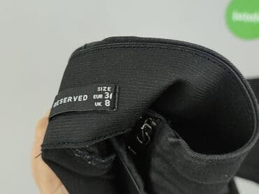 biala koszulka reserved: Spodnie materiałowe damskie, rozmiar S — 5