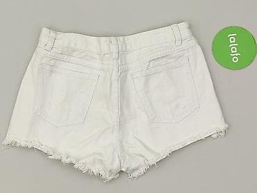 white jeans: Szorty damskie, rozmiar M — 4