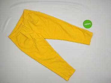 w klapkach tekst: Spodnie materiałowe damskie, rozmiar S — 2