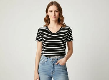 sinsay t shirty damskie: Sinsay, T-shirt damski, rozmiar XS — 6