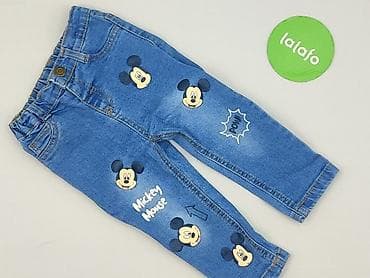 pull and bear baggy dresy: Spodnie jeansowe, Disney, 12-18 miesięcy, stan - Bardzo dobry — 2