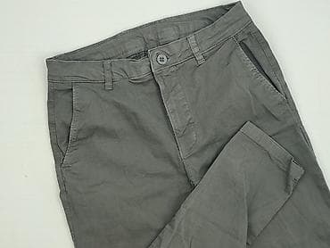 pull and bear spodnie eleganckie: Męskie spodnie Zara w kolorze szarym. Klasyczny, uniwersalny fason z — 1