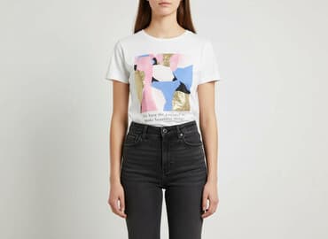 koszulka piłkarska stradivarius: Stradivarius, T-shirt damski, rozmiar XS — 6