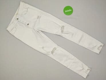 biale szerokie jeansy: Redial, Jeansy damskie, rozmiar M — 2