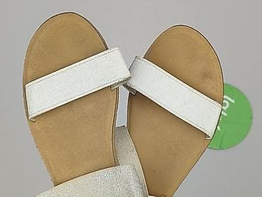 jasne buty: Sandały damskie, rozmiar 37 — 5