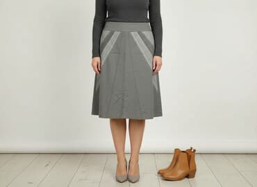 plisowane spódnice szara: Spódnica damska, rozmiar XL — 6