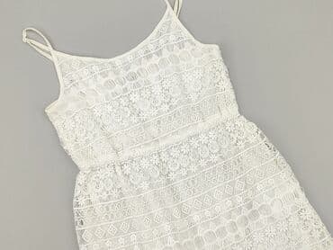 białe krótkie legginsy pod sukienkę: Divided, Sukienka damska, rozmiar M — 1