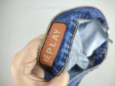 sweter z bufiastymi rękawami: Jeansy dla mężczyzn, M — 6