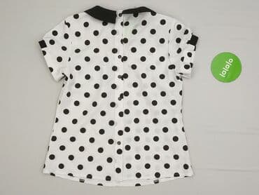 biale rajstopy w czarne kropki: Bluzka damska, M — 3