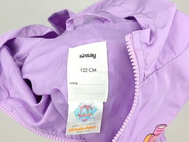 kurtki dla dziewczynek h m: Kurtka przejściowa, Sinsay, 7 lat, 116-122 cm, stan - Bardzo dobry — 4