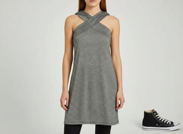 jakie buty do srebrnej sukienki: Sukienka damska, rozmiar S — 6