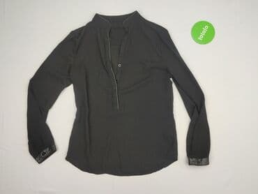 czarne obcisła bluzki z długim rękawem: Women's blouse, size S (EU 36) — 2