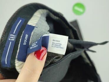 Women: Gap, Material trousers for women, M — 5