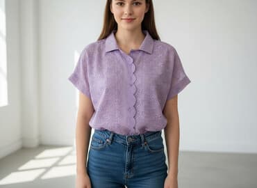 ukraińskie bluzki haftowane: Bluzka damska, rozmiar L — 6