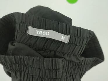 tanie spodnie z lumpeksu: Troll, Spodnie materiałowe damskie, M — 4