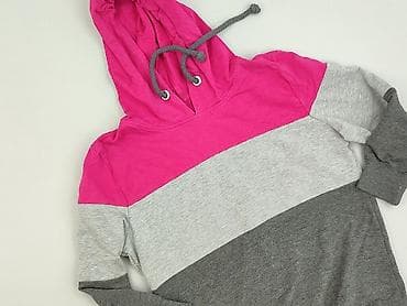 sweter w chmurki: Bluza z kapturem damska, rozmiar M — 1