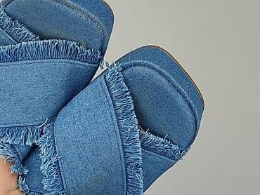 biale sandaly na platformie: Klapki damskie, rozmiar 39 — 7