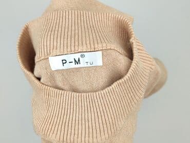 sweter oversize z golfem: Sweter damski, rozmiar One size — 4