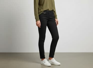 długie spodnie damskie dla wysokich: Spodnie materiałowe damskie, rozmiar M — 5