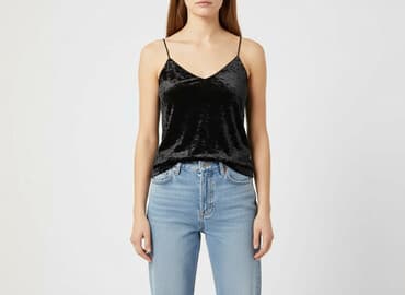 welurowa koszulka: Esmara, Top damski, rozmiar L — 1