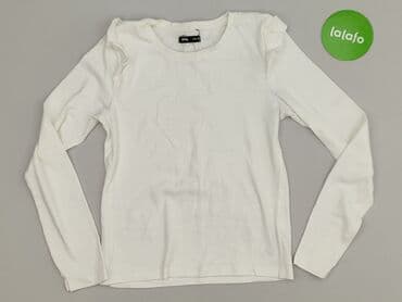 biała obcisła koszulka: Sinsay, Bluzka damska, M — 2