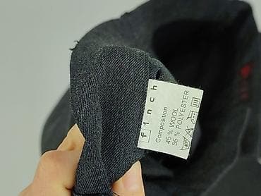 dresy lewandowski: Męskie spodnie garniturowe Finch - Kolor: ciemnoszary z delikatnym — 4