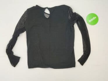 bluzka czarna z tiulem: Women's blouse, size S — 3