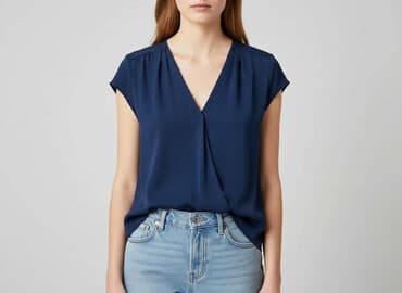 koszula niebieska hm: H&M, Bluzka damska, rozmiar XS — 7