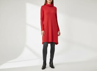 sukienka golf sweter: Sukienka damska, rozmiar S — 5