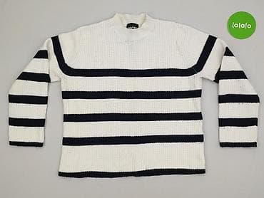 bialy top shein: Pieces, Sweter damski, rozmiar M — 2